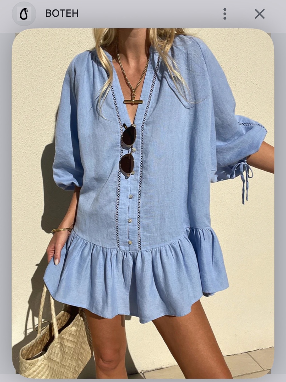 BOTEH La Ponche Frill Dress